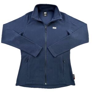 Helly Hansen Polartec Fleece Jacket Womens Large Blue Full Zip Pockets